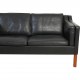 Børge Mogensen 2212 2-personers sofa i sort læder
