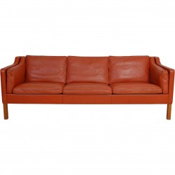Børge Mogensen 2213 3-personers sofa i cognac læder