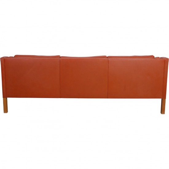 Børge Mogensen 2213 3-personers sofa i cognac læder