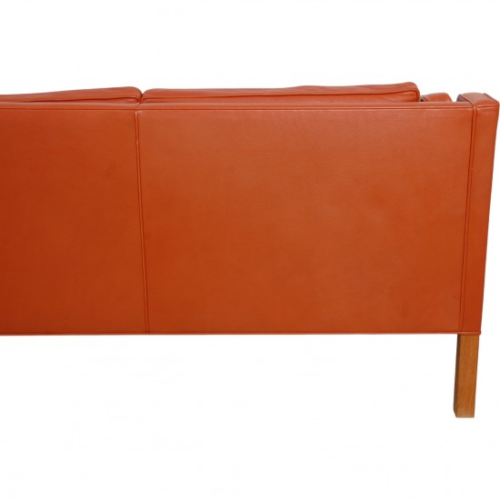 Børge Mogensen 2213 3-personers sofa i cognac læder