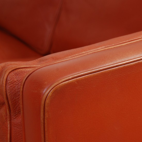 Børge Mogensen 2213 3-personers sofa i cognac læder