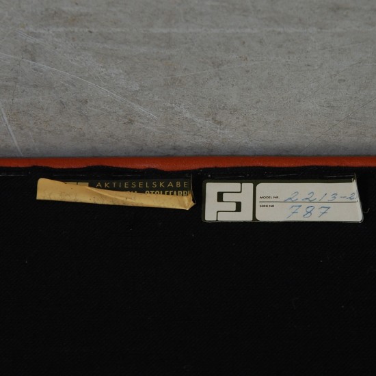 Børge Mogensen 2213 3-personers sofa i cognac læder