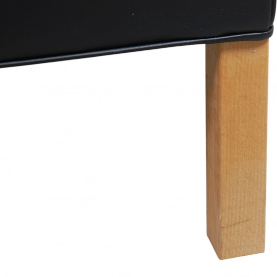 Børge Mogensen 2213 3-personers sofa i sort læder