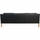 Børge Mogensen 2213 3-personers sofa i sort læder