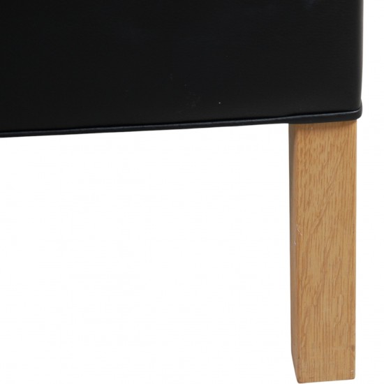 Børge Mogensen 2213 3-personers sofa i sort læder