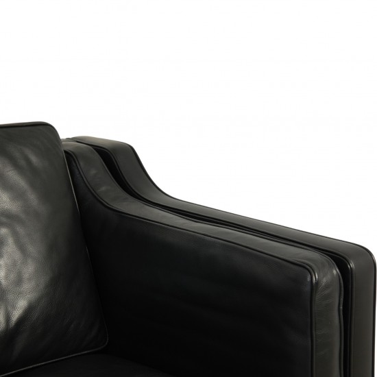 Børge Mogensen 2213 3-personers sofa i sort læder