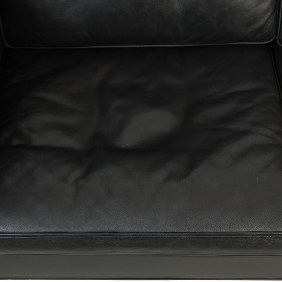 Børge Mogensen 2213 3-personers sofa i sort læder