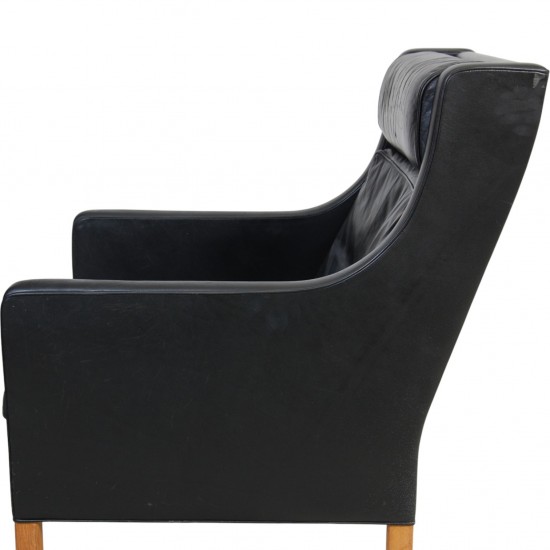 Børge Mogensen 2431 lænestol i sort læder