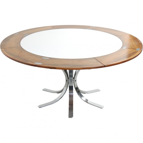 Dyrlund cirkulær Lotus spisebord af palisander