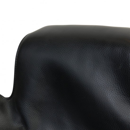 Fabricius og Kastholm høj Tulip stol i sort læder