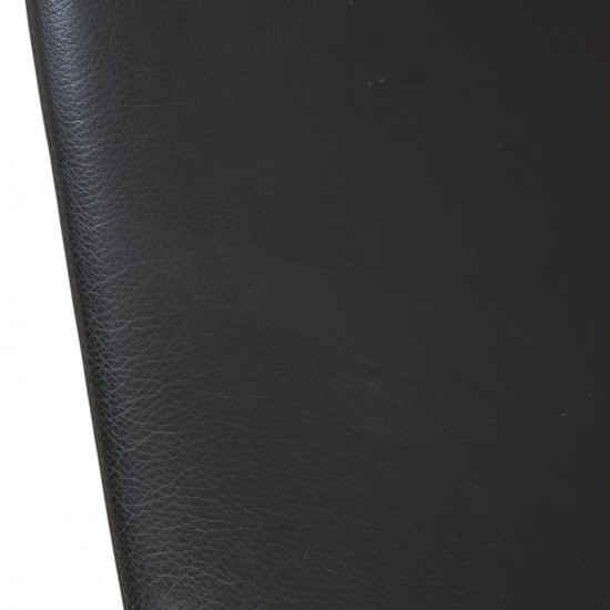 Hans Wegner 2.personers Ge285 sofa i sort læder