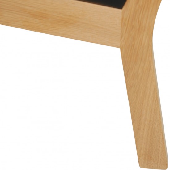 Hans Wegner 2.personers Ge285 sofa i sort læder