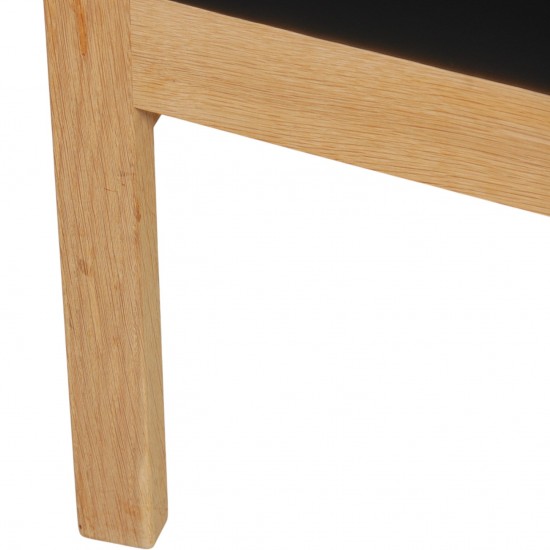 Hans Wegner 2.personers Ge285 sofa i sort læder