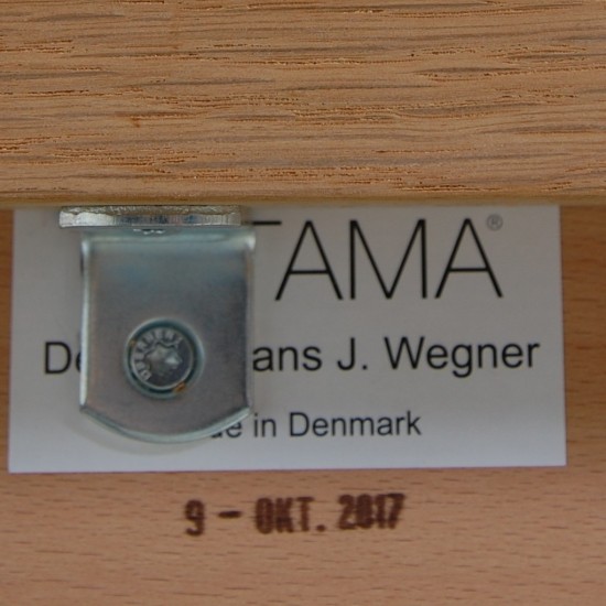 Hans Wegner 2.personers Ge285 sofa i sort læder