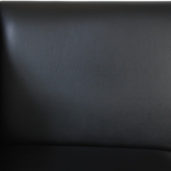 Hans Wegner 2.personers Ge285 sofa i sort læder