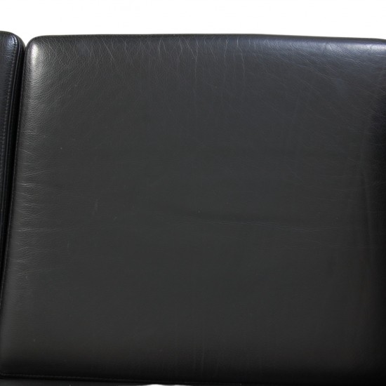 Hans Wegner 3-personers Ge285 sofa i sort læder