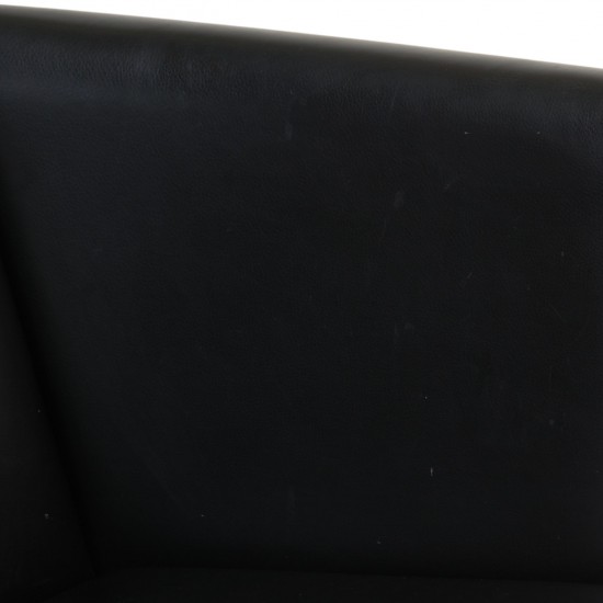 Hans Wegner 3-personers Ge285 sofa i sort læder