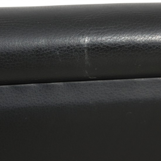 Hans Wegner 3-personers Ge285 sofa i sort læder