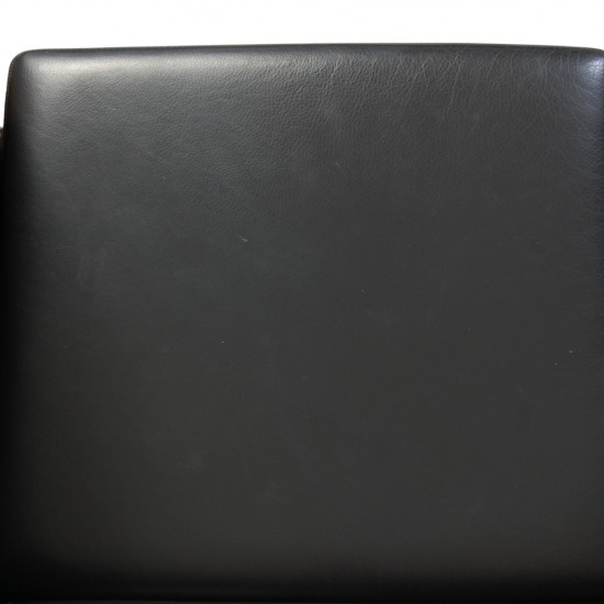 Hans Wegner 3-personers Ge285 sofa i sort læder