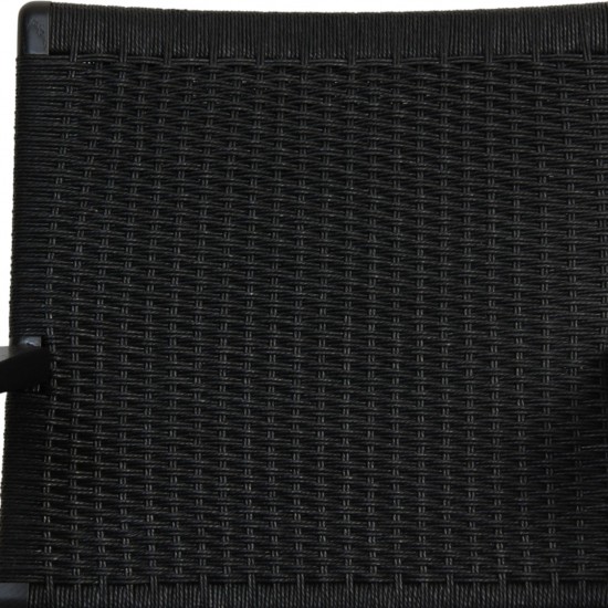 Hans Wegner sort CH25 loungestol i eg