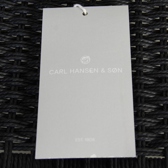 Hans Wegner sort CH25 loungestol i eg