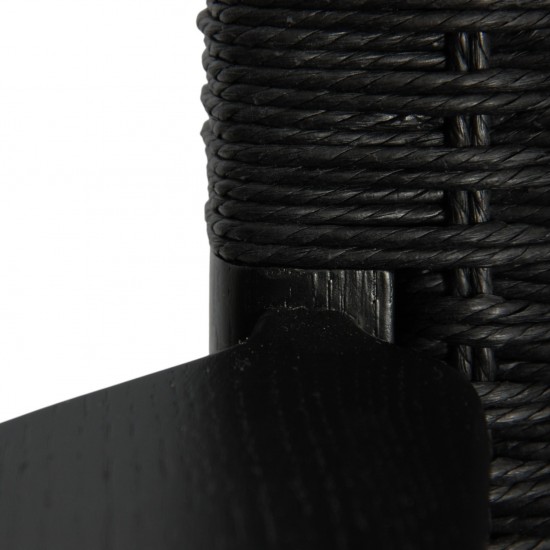 Hans Wegner sort CH25 loungestol i eg