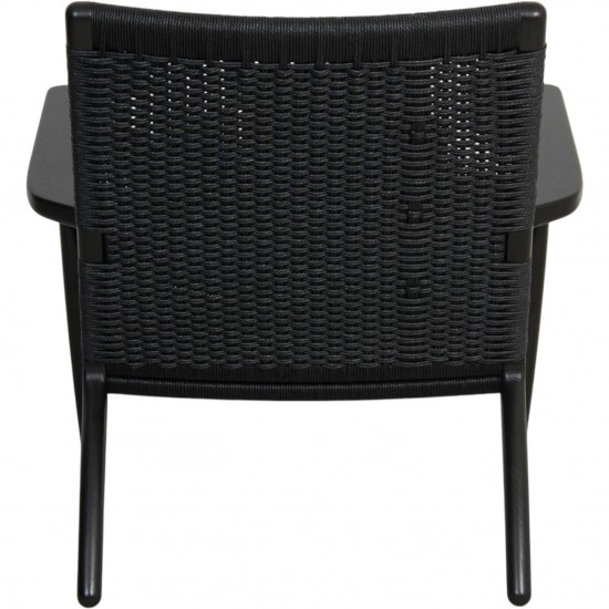 Hans Wegner sort CH25 loungestol i eg