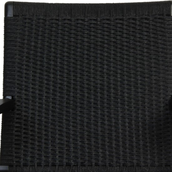 Hans Wegner sort CH25 loungestol i eg