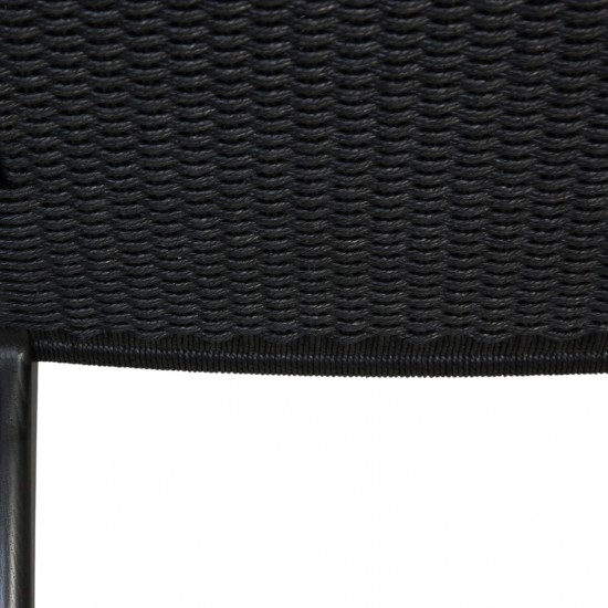 Hans Wegner sort CH25 loungestol i eg