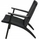 Hans Wegner sort CH25 loungestol i eg