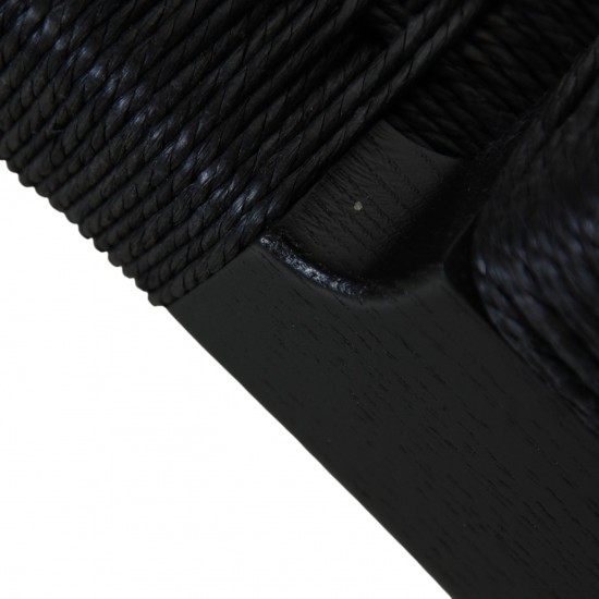 Hans Wegner sort CH25 loungestol i eg