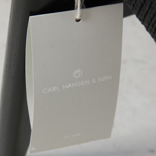 Hans Wegner sort CH25 loungestol i eg