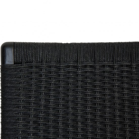 Hans Wegner sort CH25 loungestol i eg