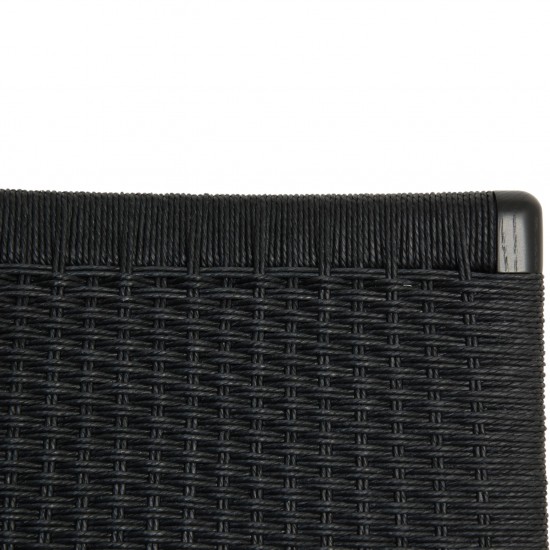 Hans Wegner sort CH25 loungestol i eg