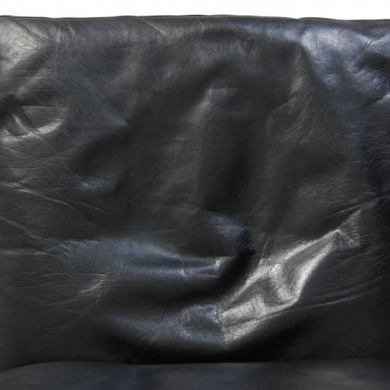 Ole Wanscher Colonial stol af mahogni og sort læder