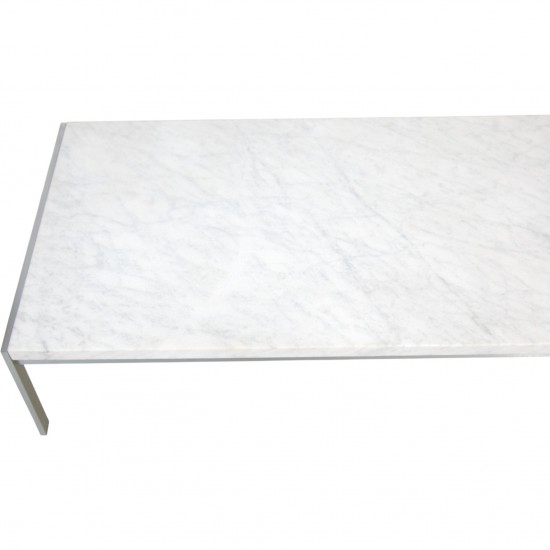Poul Kjærholm PK63 sofabord af hvid marmor 1993