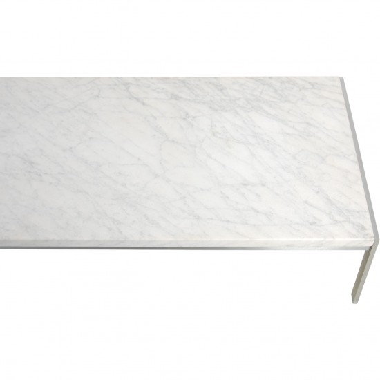 Poul Kjærholm PK63 sofabord af hvid marmor 1993