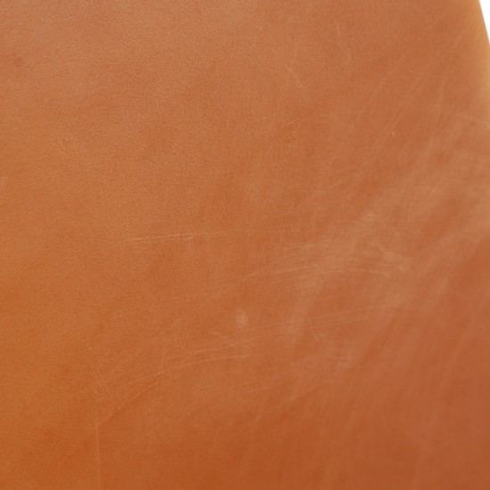 Sæt af 6 Poul Kjærholm PK9 stole i valnød Grace læder 2016