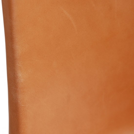 Sæt af 6 Poul Kjærholm PK9 stole i valnød Grace læder 2016