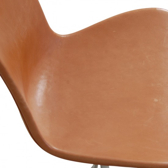 Sæt af 6 Poul Kjærholm PK9 stole i valnød Grace læder 2016