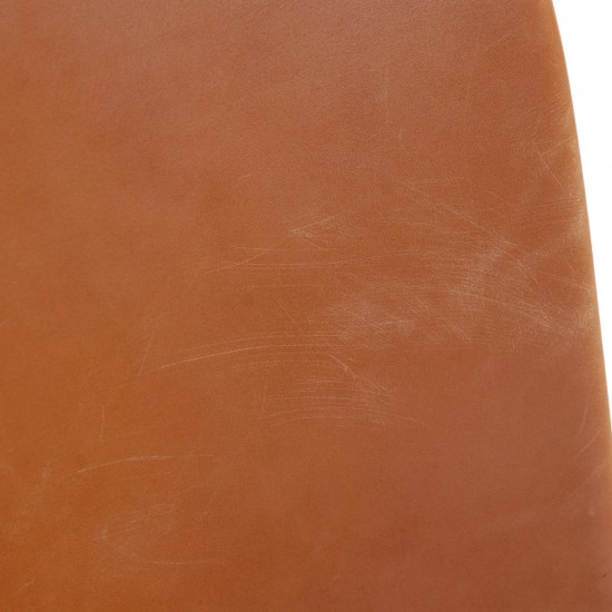 Sæt af 6 Poul Kjærholm PK9 stole i valnød Grace læder 2016