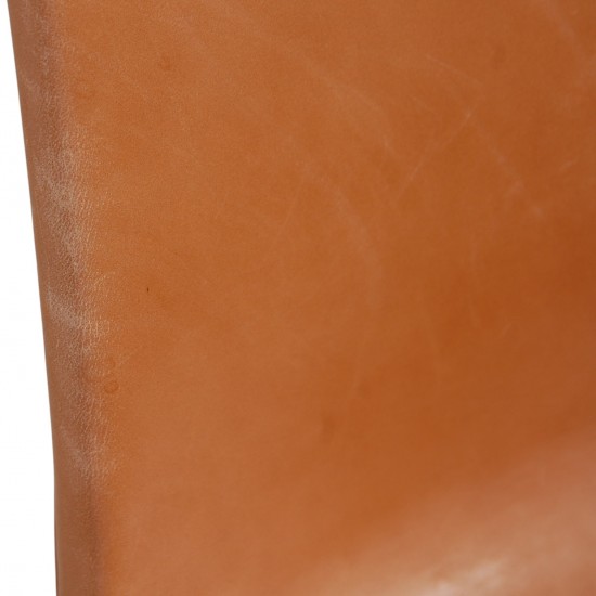 Sæt af 6 Poul Kjærholm PK9 stole i valnød Grace læder 2016