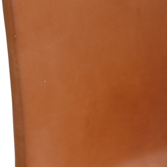 Sæt af 6 Poul Kjærholm PK9 stole i valnød Grace læder 2016