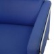 Arne Jacobsen 3301 loungestol i blåt stof 1997