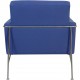 Arne Jacobsen 3301 loungestol i blåt stof 1997