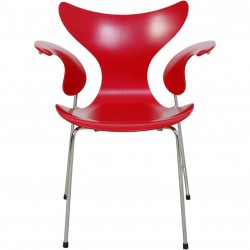 Arne Jacobsen rød 3208 Lilje stol 2007