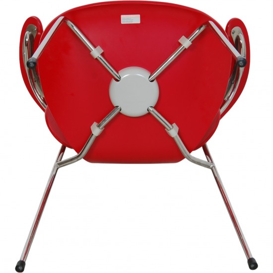 Arne Jacobsen rød 3208 Lilje stol 2007