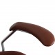 Arne Jacobsen 3217 kontorstol nybetrukket i mokka classic læder 1990'erne