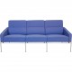 Arne Jacobsen 3303 3-personers sofa i blåt stof 1997