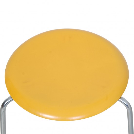 Arne Jacobsen gul Dot skammel